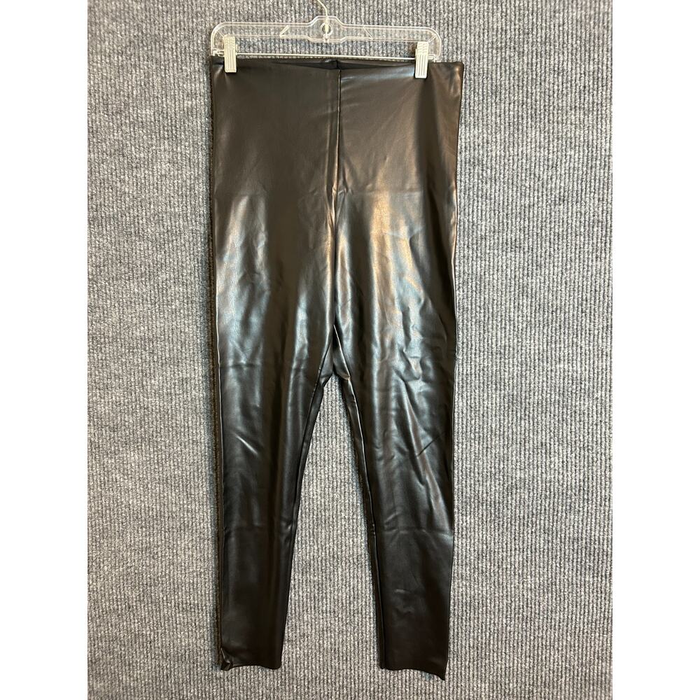 Joie Faux Leather Leggings Women's Small Black PU Coated Stretch Pants